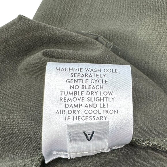 Eileen Fisher Stretch Crepe Pull-On Olive Color Cropped Pants Women's Size XL - Picture 6 of 6